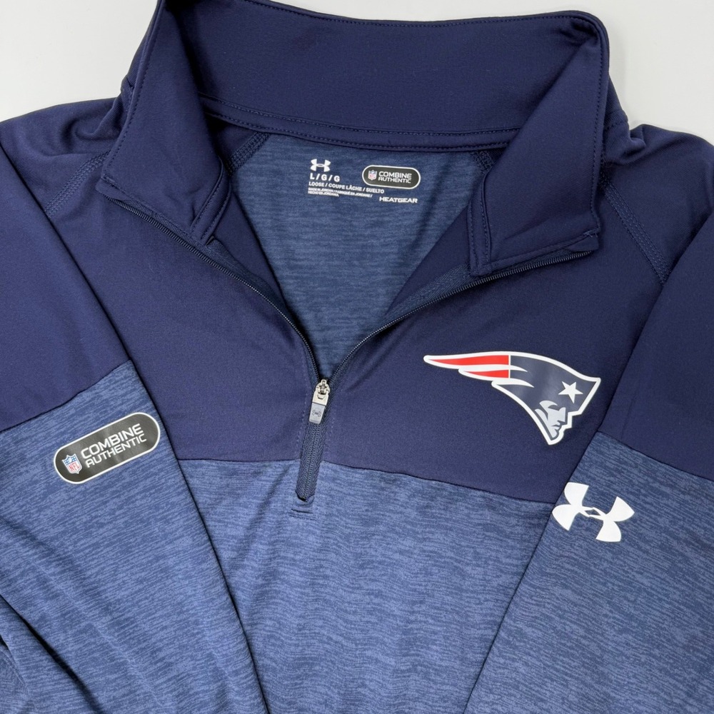 Under Armour New England‎ Patriots NFL Combine 1/4 Zip Pullover Mens Large